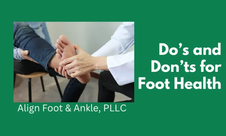 DO’S AND DON’TS FOR FOOT HEALTH